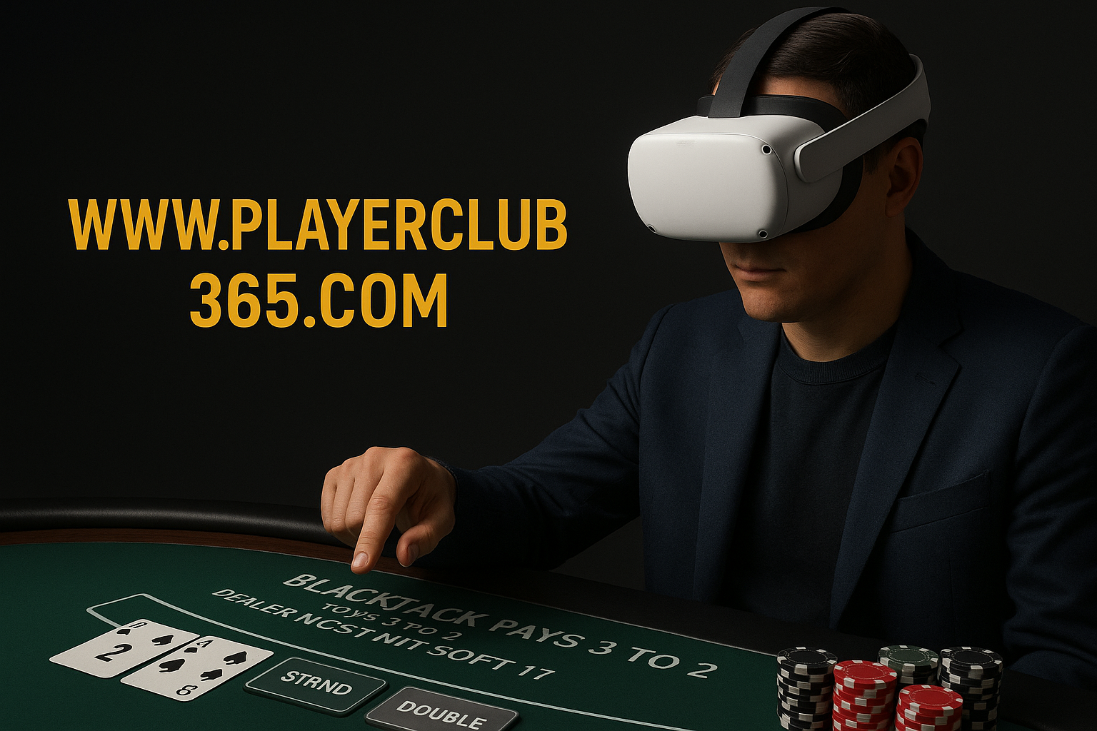 Blackjack games optimized for VR headsets: comfort and control