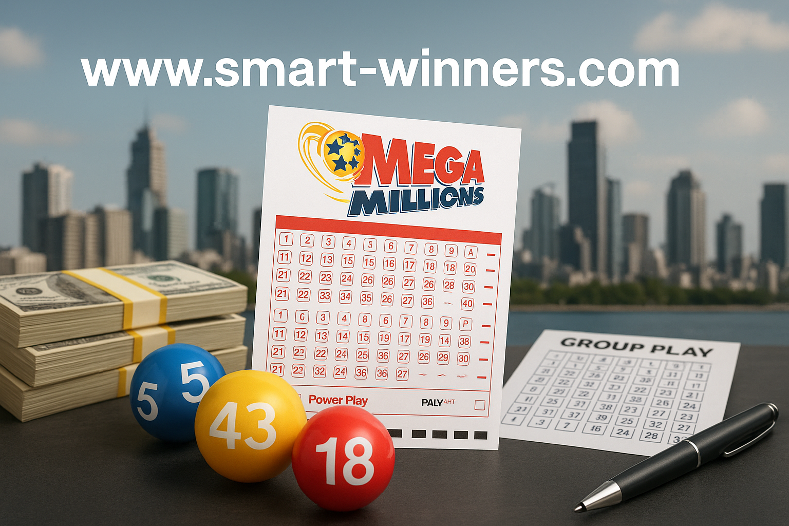 What are the best strategies promoted by lottery services for Mega Millions?