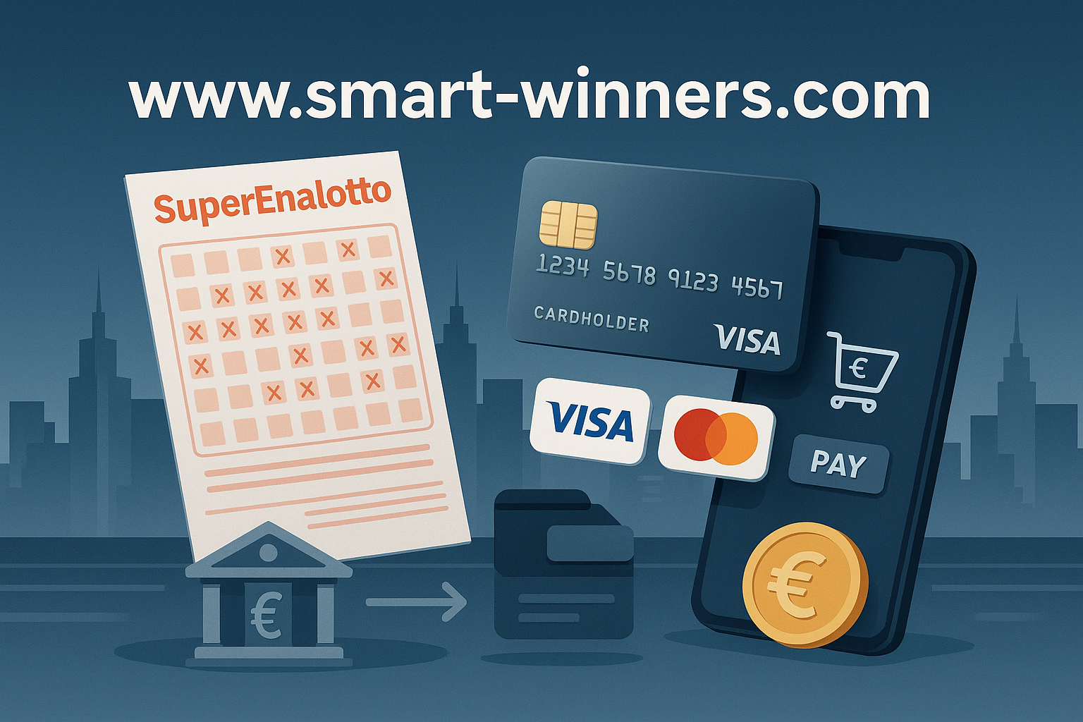 What payment methods are accepted for buying Superenalotto tickets online? Secure options explained